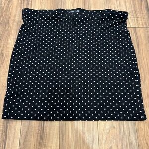 H&M Black and White Polka Dot Pencil Skirt